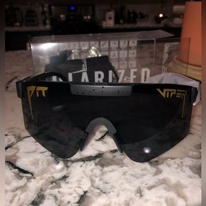 NEW Pit Viper Sunglasses Black/Gold